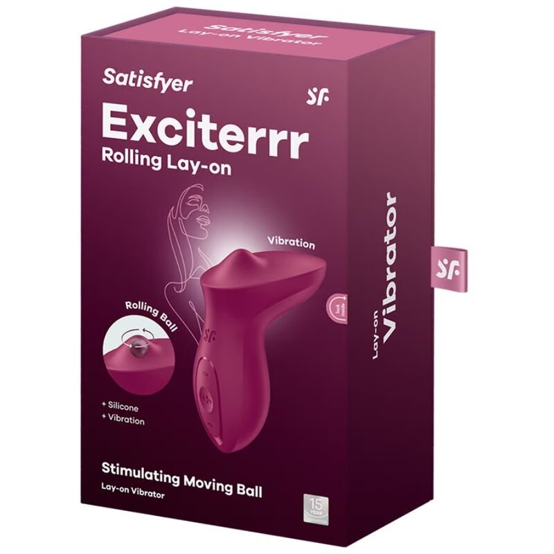 Satisfyer Exciterrr Lay-On Clitoris Vibrator Berry