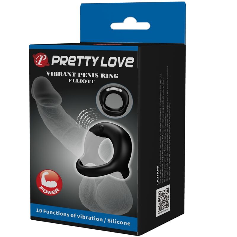 Pretty Love Elliott - Anillo Vibrador Negro