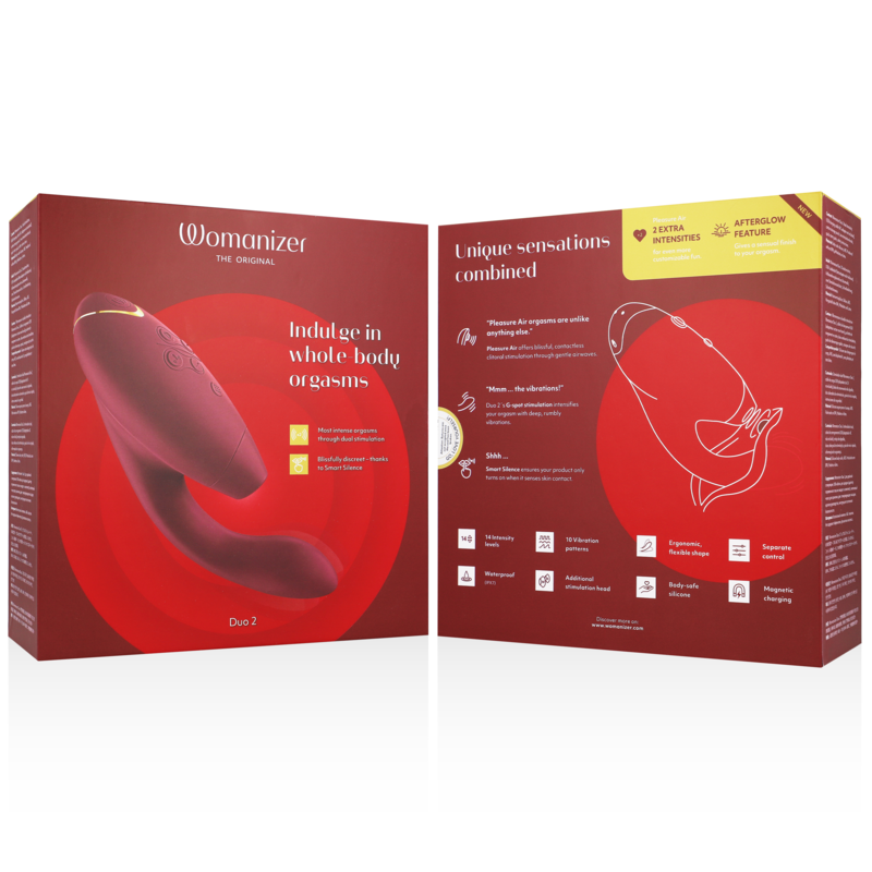 Womanizer Duo 2 Succionador de Clítoris y Punto G - 14 Niveles