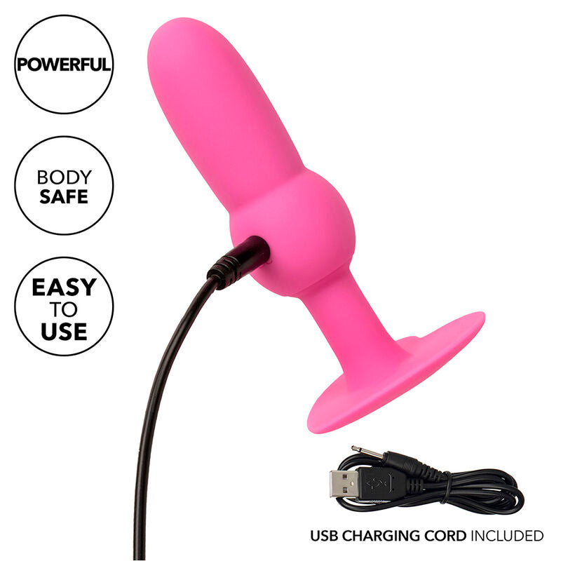 CalExotics First Time Anal Plug Beaded Probe - 10 Vibraciones