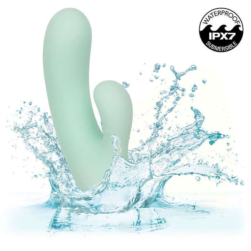 CalExotics Pacifica Fiji Vibrador y Estimulador Punto G 10 Vibraciones Aqua