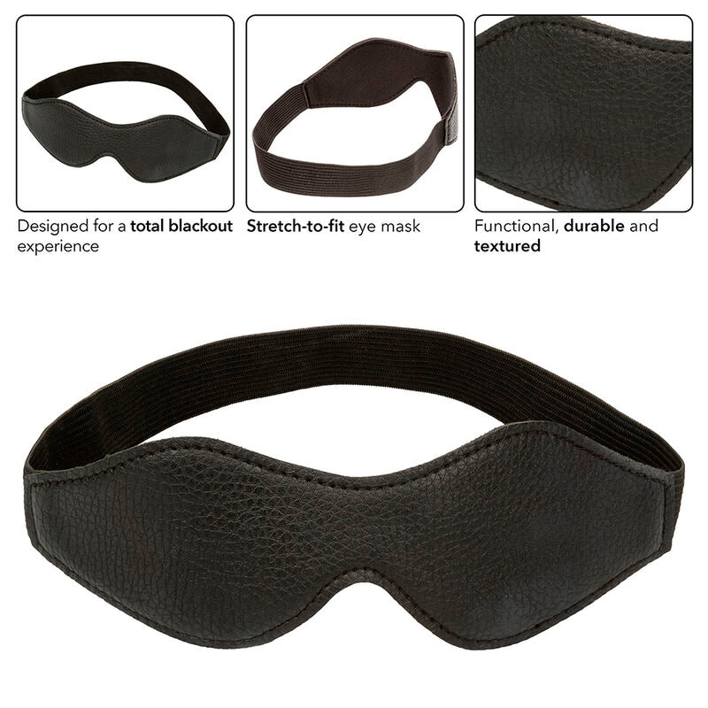 Nocturnal Eye Mask PVC Leather - Antifaz Ajustable para Sensaciones Intensas
