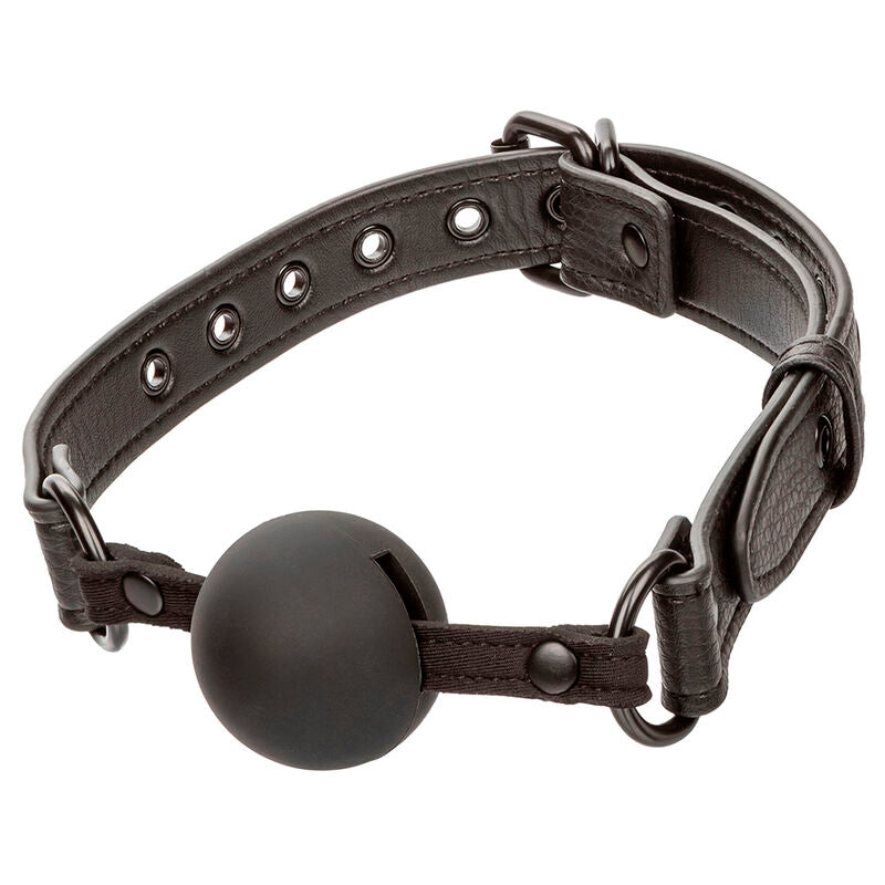 Nocturnal Ball Gag Silicona Negro - CalExotics