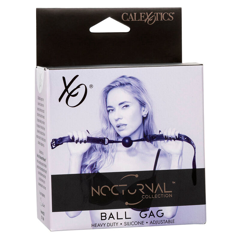 Nocturnal Ball Gag Silicona Negro - CalExotics