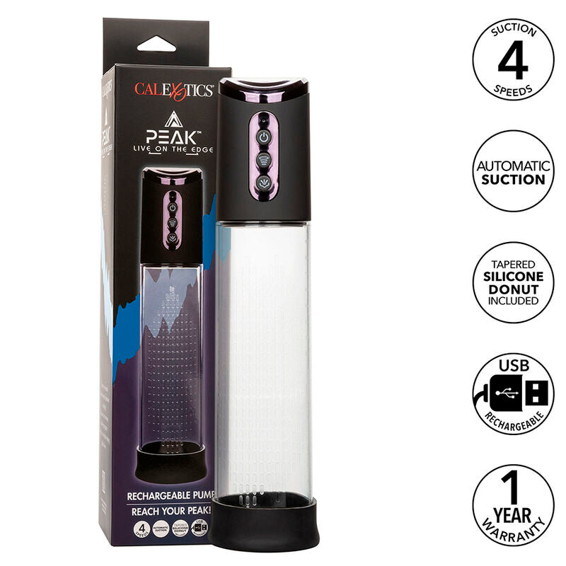 CalExotics Peak 4-Speed Suction Pump Black