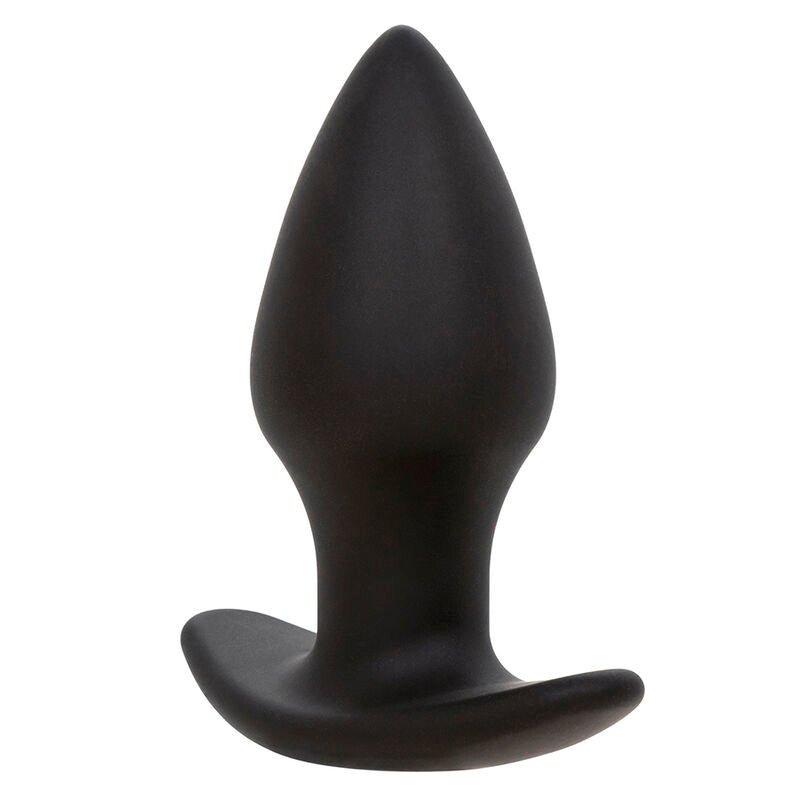CalExotics Rock Bottom Perfect Anal Plug - 10 Vibraciones Silicona Negra