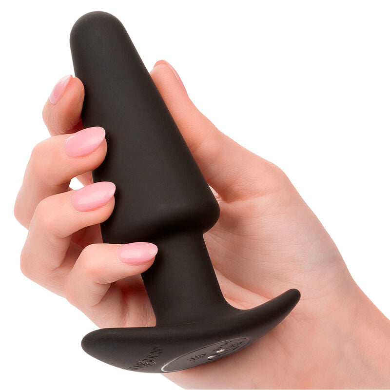 CalExotics Rock Bottom Tapered Anal Plug - 10 Vibraciones Silicona