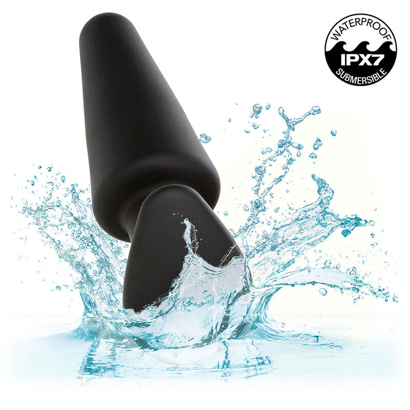 CalExotics Rock Bottom Tapered Anal Plug - 10 Vibraciones Silicona