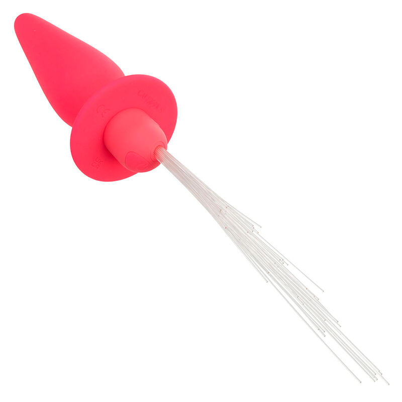 CalExotics Southern Lights Light Up Anal Plug - 10 Vibraciones Silicona Rosa