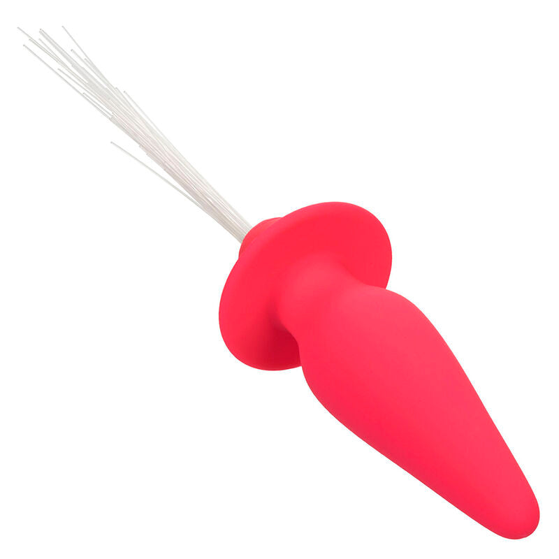 CalExotics Southern Lights Light Up Anal Plug - 10 Vibraciones Silicona Rosa