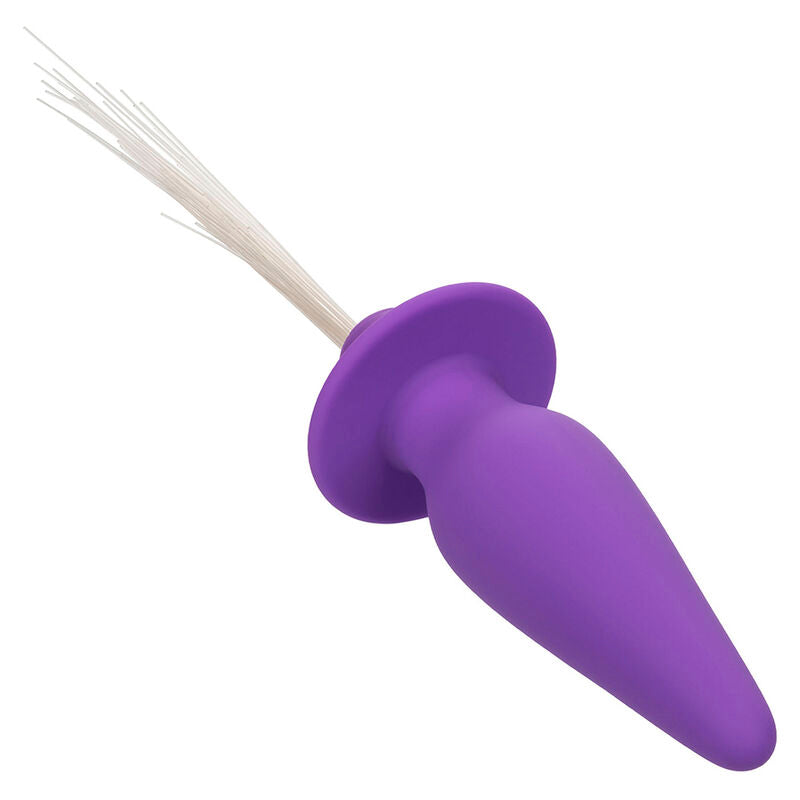 CalExotics Southern Lights Light Up Anal Plug Silicona Púrpura 10 Vibraciones