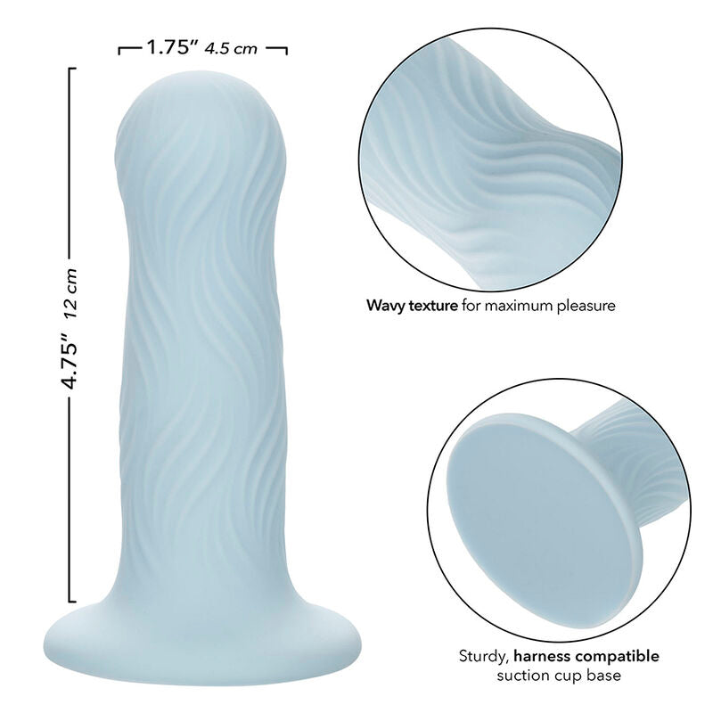 CalExotics Wave Rider Foam Anal Plug Blue