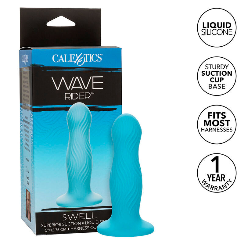 CalExotics Wave Rider Swell Anal Plug Blue