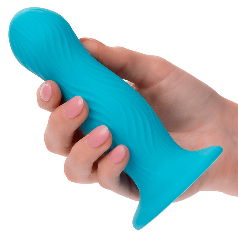 CalExotics Wave Rider Swell Anal Plug Blue