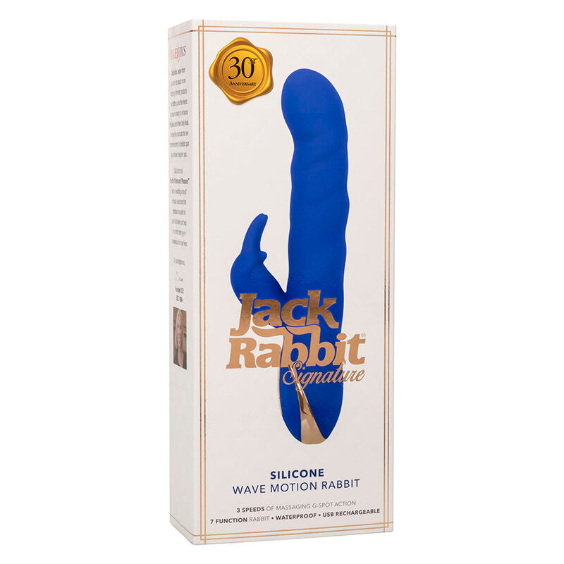 CalExotics Jack Rabbit Vibrator Wave Motion Blue