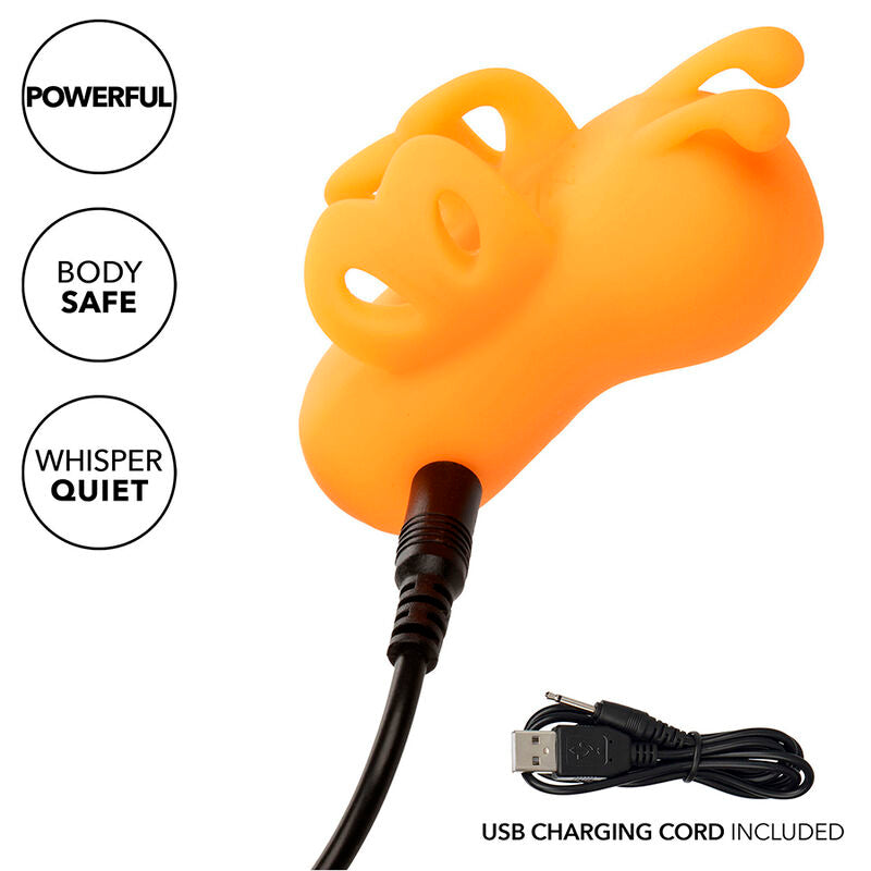CalExotics Neon Vibes The Buzzing Vibe - Estimulador de Dedo Recargable 10 Vibraciones