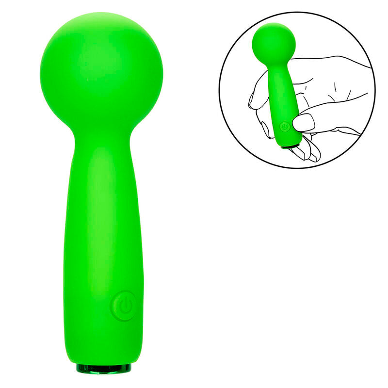 CalExotics Neon Vibes The Bubbly Vibe Mini Massager 10 Vibraciones Verde