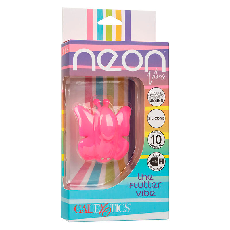 CalExotics Neon Vibes The Flutter Vibe Stimulator 10 Vibraciones Rosa