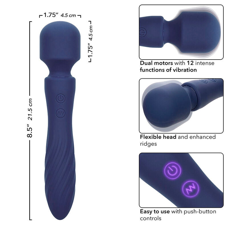 CalExotics Charisma Mystique Masajeador Dual Motor 12 Funciones