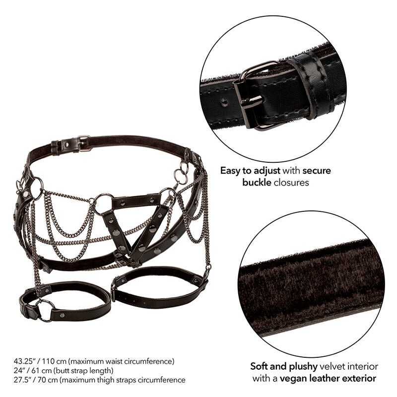 Euphoria Multichain Thigh Harness Premium - Arnés de Muslo con Cadenas