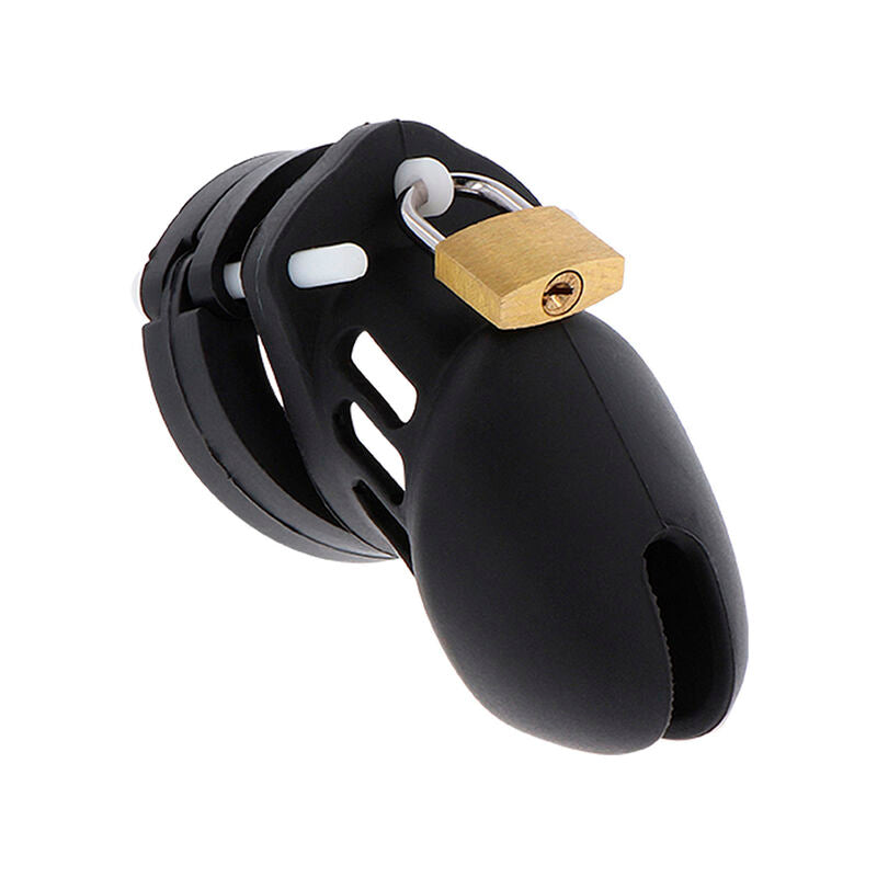 Hidden Desire Extreme Chastity Cock Cage Silicone Talla S Negro