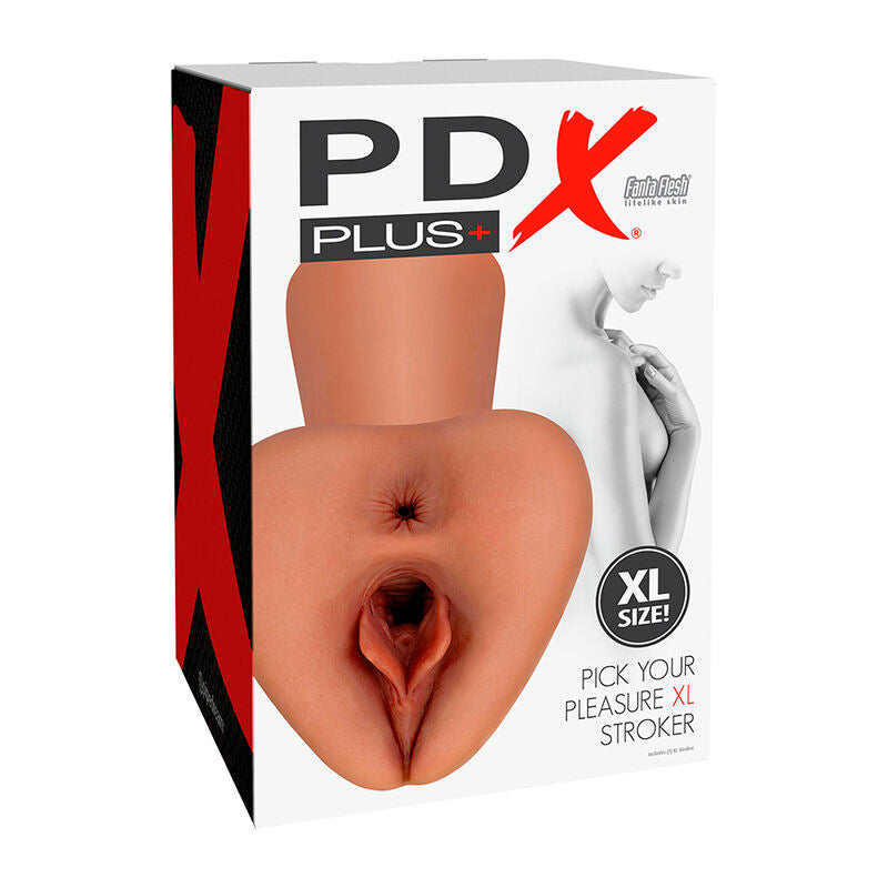 PDX PLUS Pick Your Pleasure XL Stroker Realista Dual - Fanta Flesh®