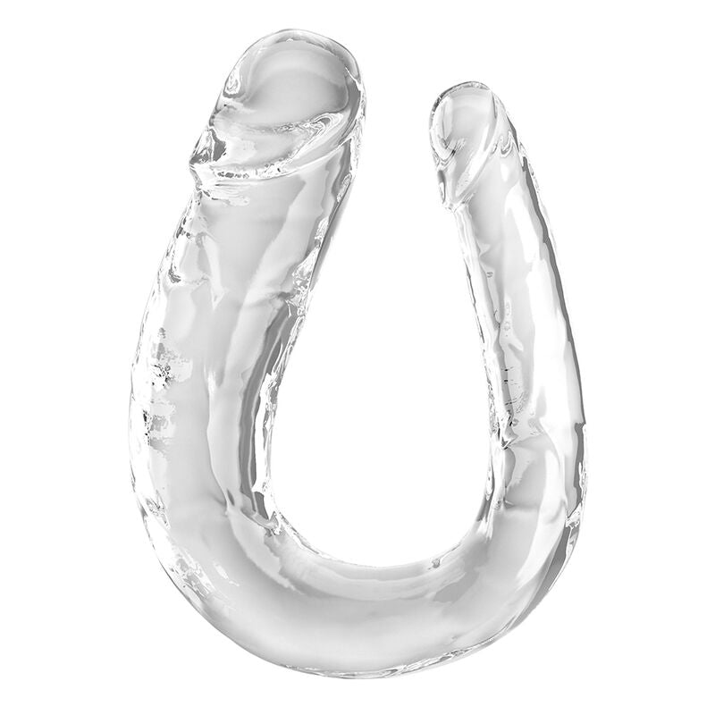 King Cock Double Trouble - Doble Dildo 44 cm Transparente