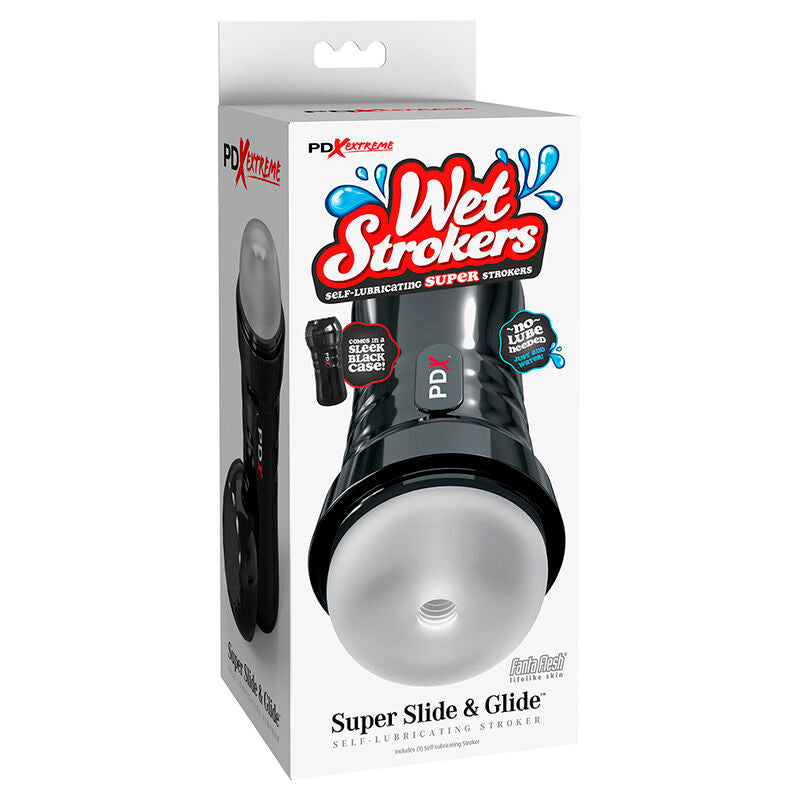 PDX Extreme Slide & Glide - Masturbador Autolubricante con Agua