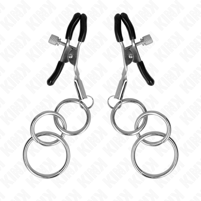 Kink 3 O-Ring Nipple Clamp - Pinzas Ajustables de Pezones 6 cm