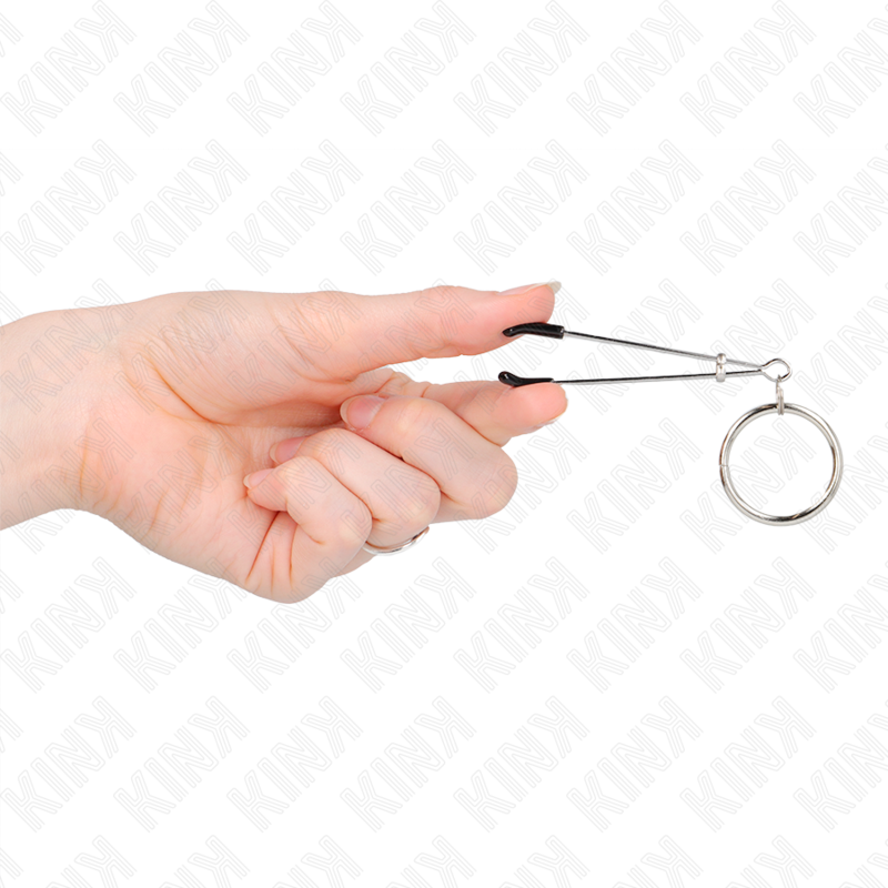 Kink Thin Nipple Clamps with O-Ring 7 cm - Pinzas de Presión Ajustable