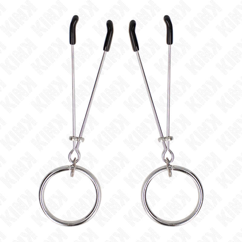 Kink Thin Nipple Clamps with O-Ring 7 cm - Pinzas de Presión Ajustable