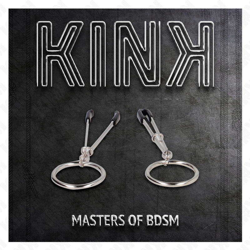 Kink Thin Nipple Clamps with O-Ring 7 cm - Pinzas de Presión Ajustable