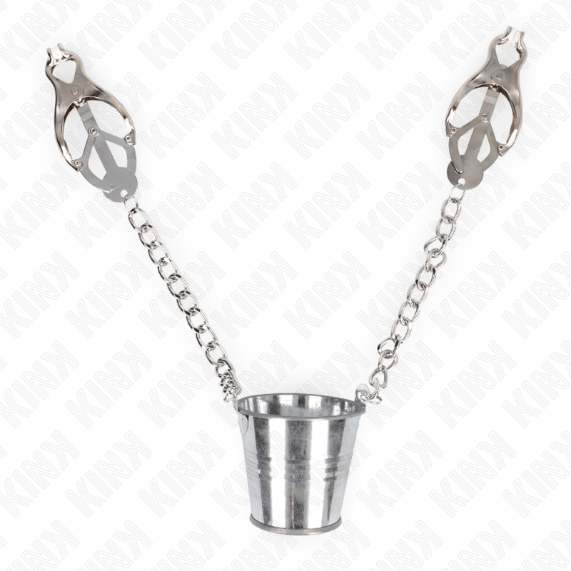 Pinzas Vibratorias para Pezones Kink - Ajuste Personalizado Plateado