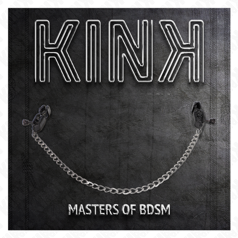 Pinzas para Pezones Kink Flat Chain Silver - Cadena 30 cm