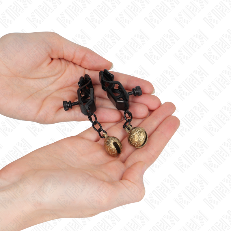 Pinzas para Pezones Bell Jaw Style KINK - Negro 7 cm