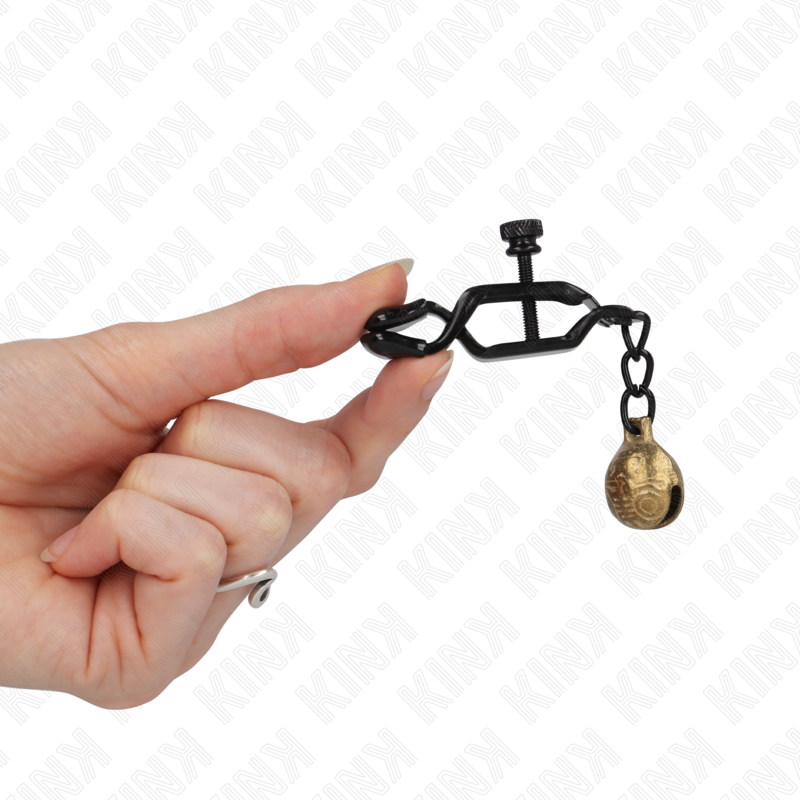 Pinzas para Pezones Bell Jaw Style KINK - Negro 7 cm