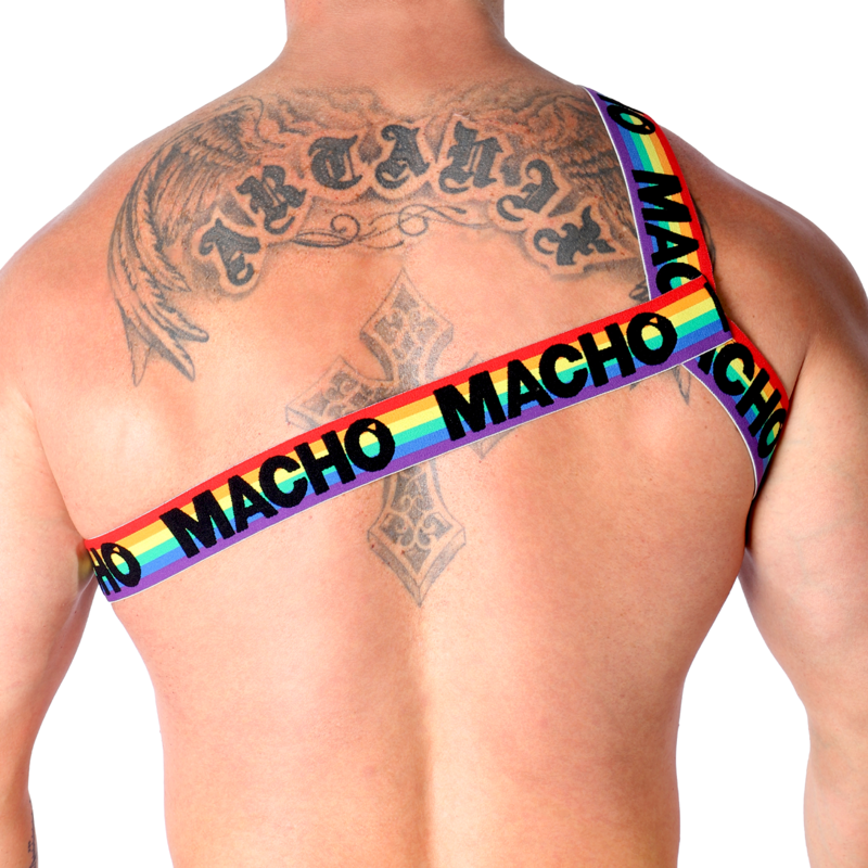 Macho Roman Harness Pride L/XL - Arnés de Moda
