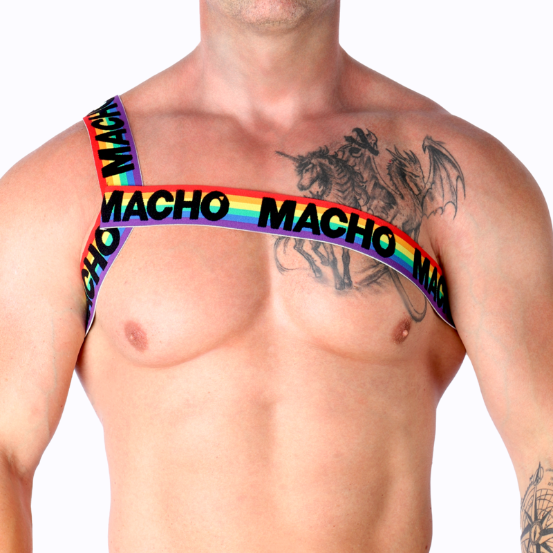 Macho Roman Harness Pride L/XL - Arnés de Moda