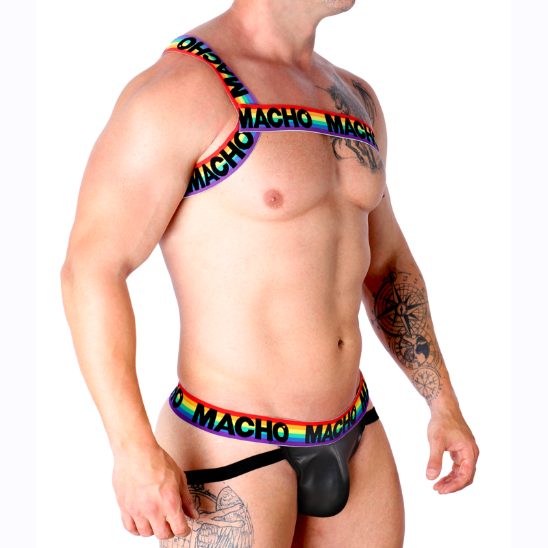Macho Roman Harness Pride L/XL - Arnés de Moda
