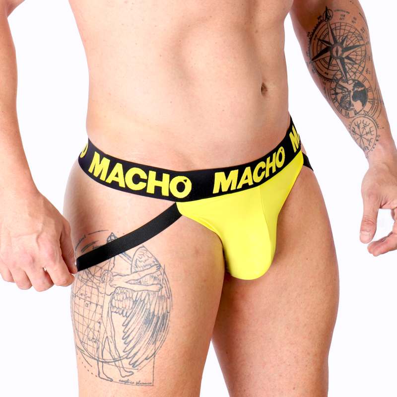 Macho MX25A Jock Lycra Yellow Talla XL