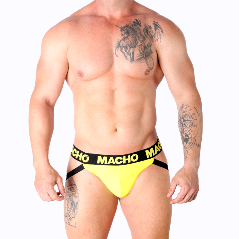 Macho MX25A Jock Lycra Yellow Talla XL