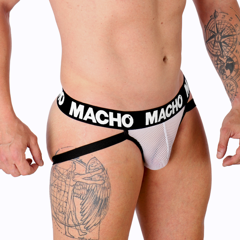 Macho MX26X1 Jock Grid White Talla L
