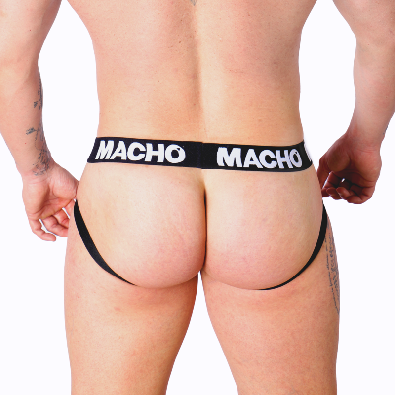 Macho MX26X1 Jock Grid White S - Prenda de Diseño
