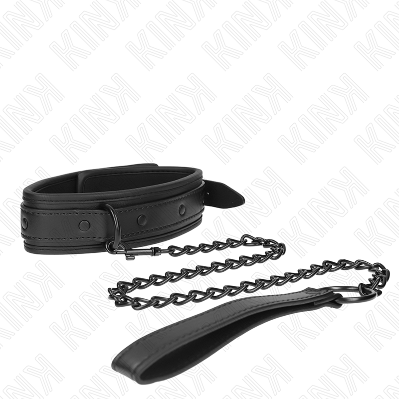 Collar de Bondage Neopreno KINK Modelo 2 con Cinturón Ajustable 78 cm