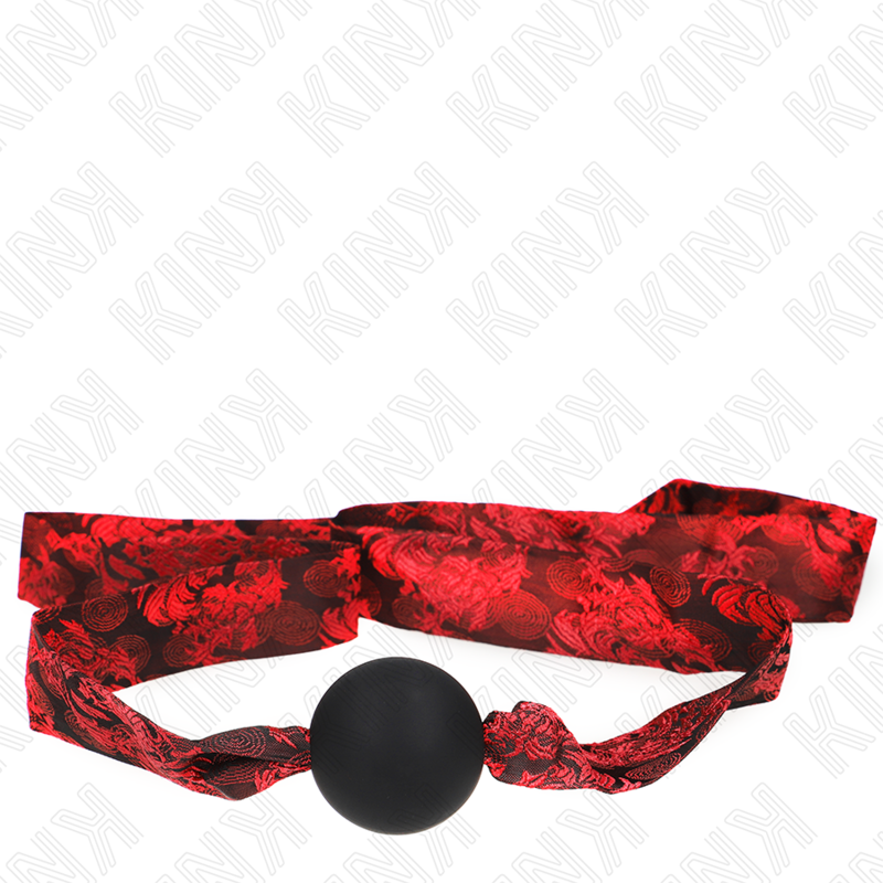Kink Scandal Ball Gag Silicona 4.5 cm - Correa Cuero Ajustable