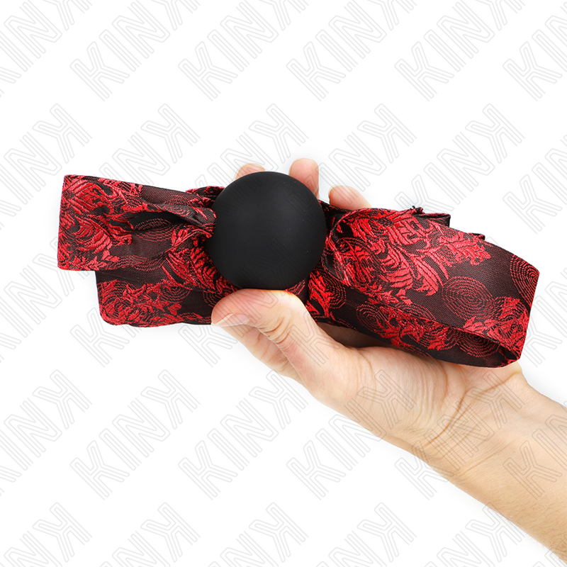 Kink Scandal Ball Gag Silicona 4.5 cm - Correa Cuero Ajustable