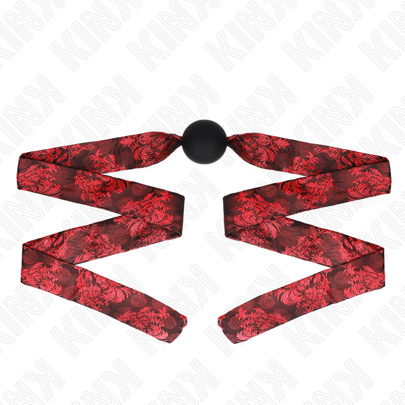 Kink Scandal Ball Gag Silicona 4.5 cm - Correa Cuero Ajustable