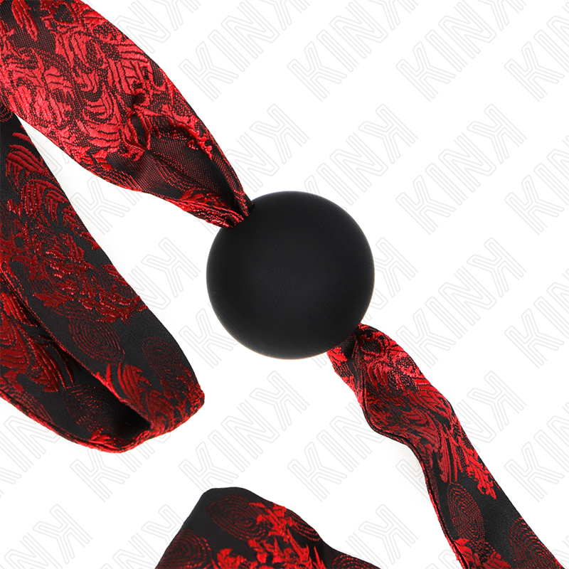 Kink Scandal Ball Gag Silicona 4.5 cm - Correa Cuero Ajustable
