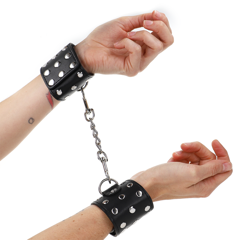 Kink Wrist Restraints con Cierre de Remaches - Ajustables 19-24 cm Negro