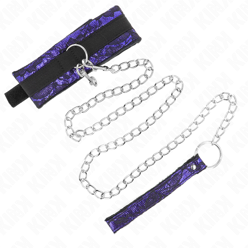 Collar Corto Terciopelo con Encaje y Cinturón 105 cm - Kink